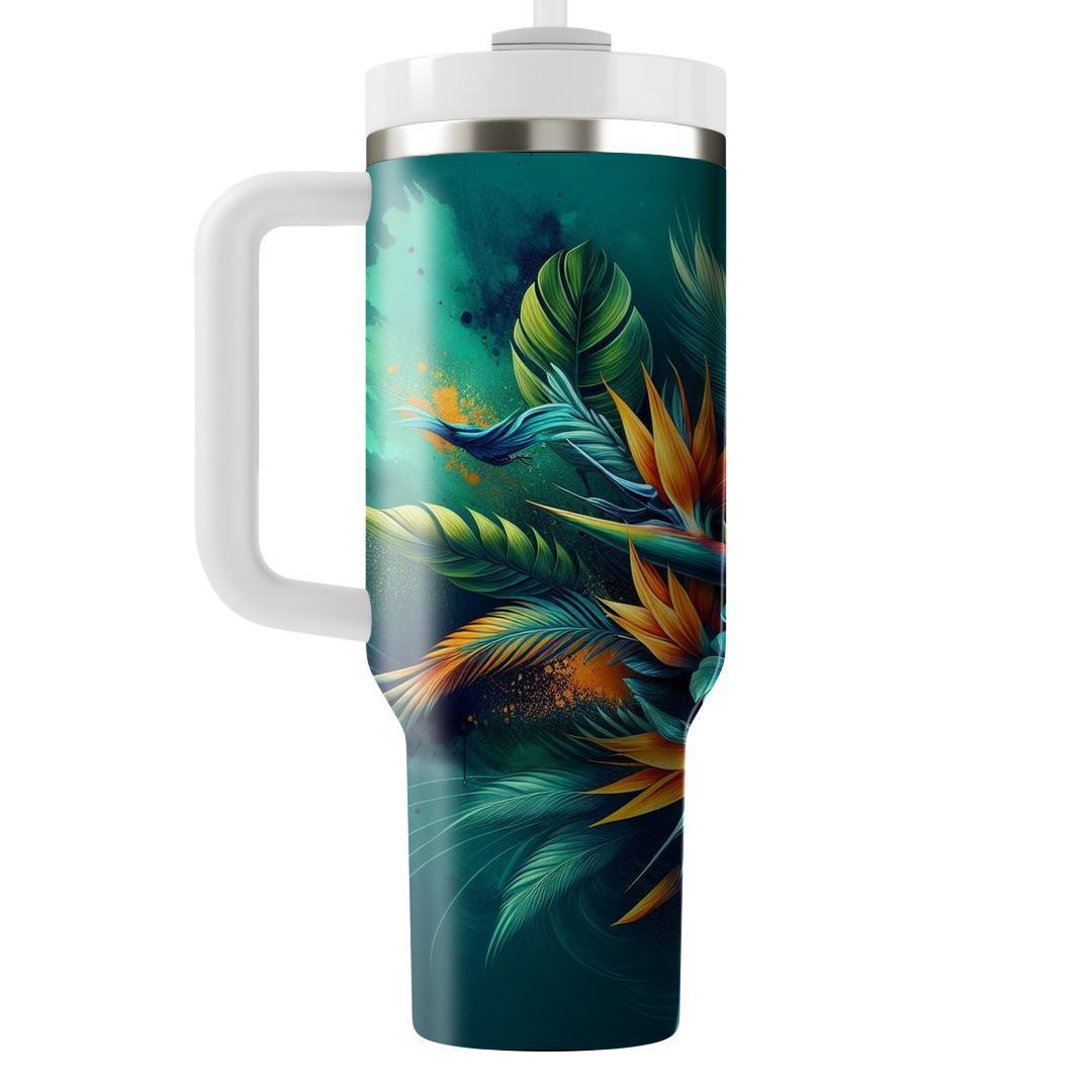 Tropical Jungle Splash  Tumbler Cups