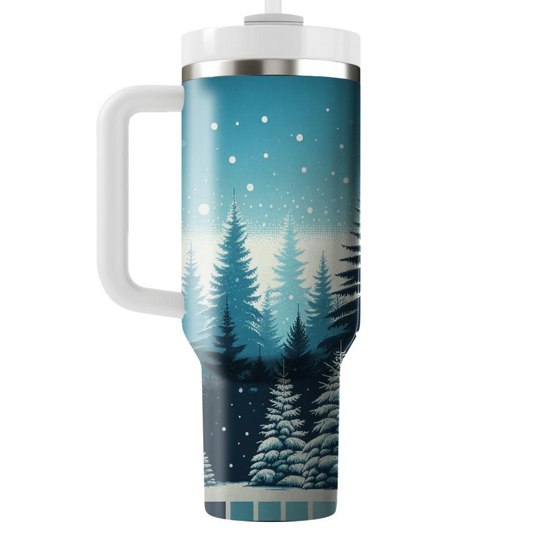 Winter Pines  Travel Tumblers