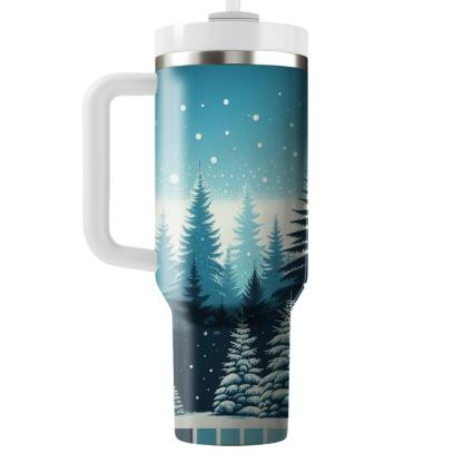 Winter Pines  Travel Tumblers