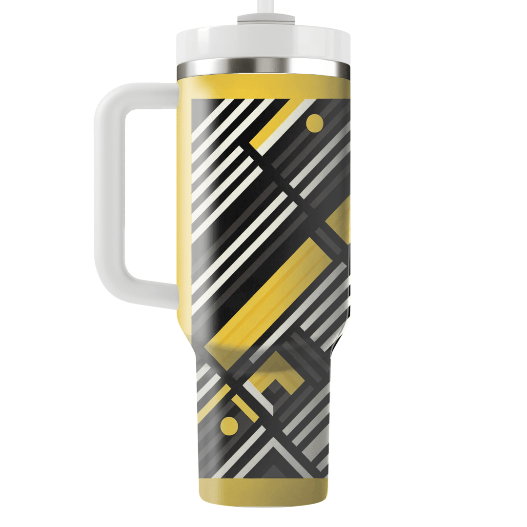 Modern Stripe Matrix Custom Tumblers