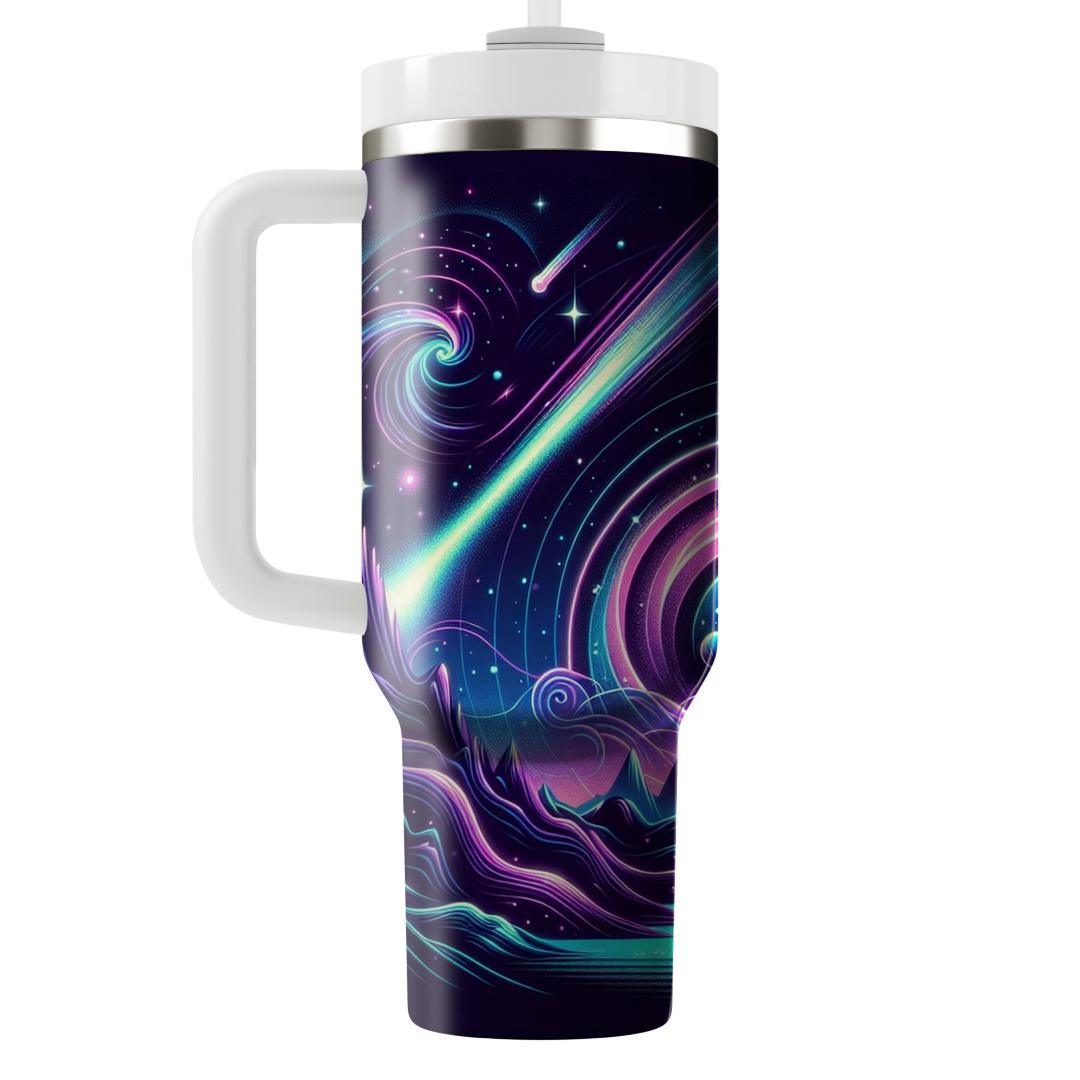 Cosmic Neon Fantasy  Decorative Tumblers