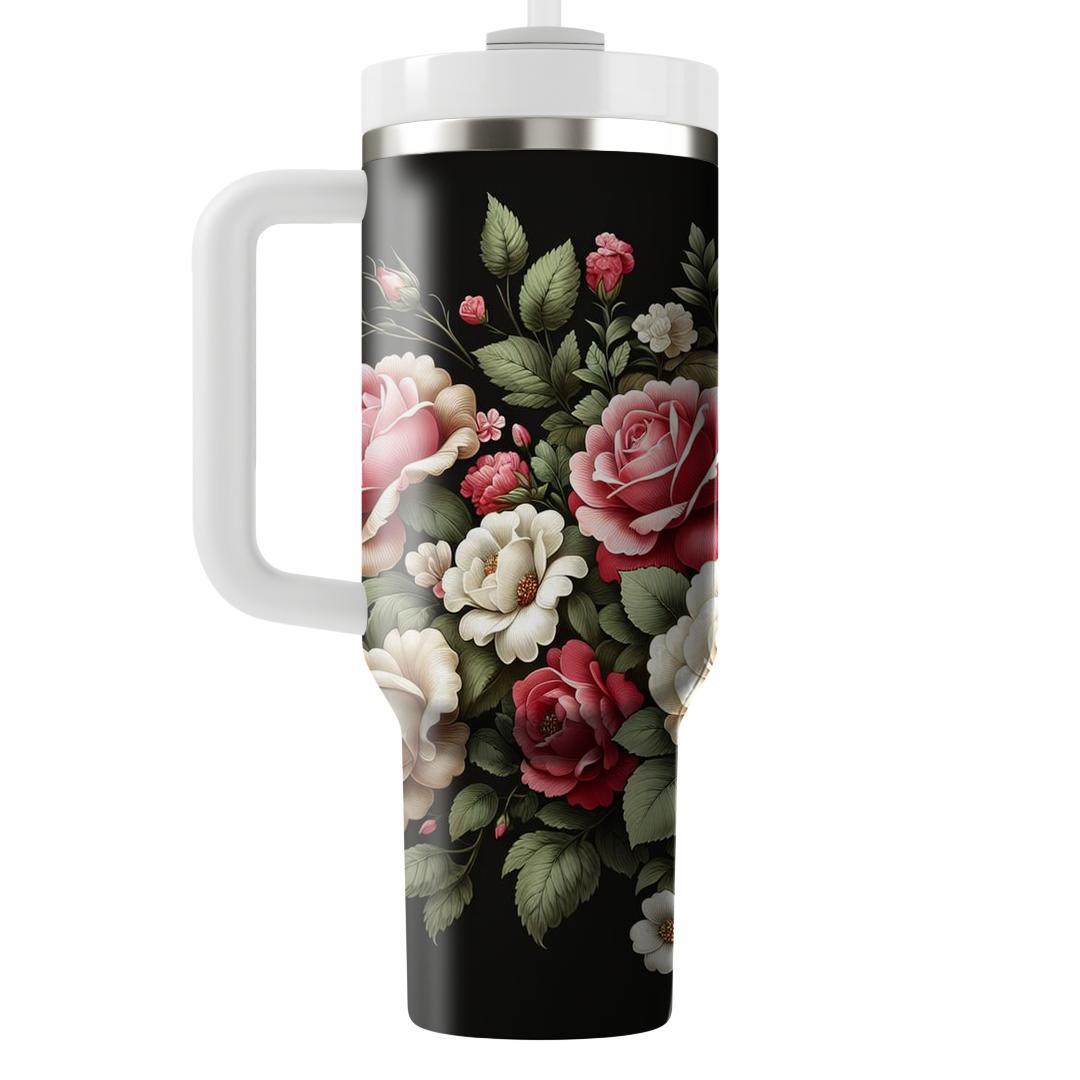 Rose Bouquet Elegance  Tumbler Cups