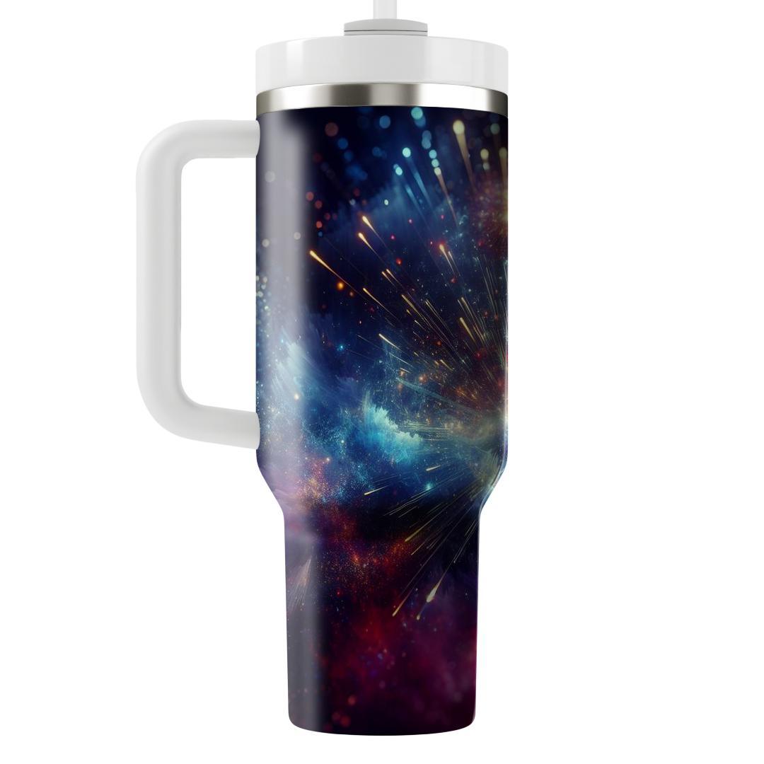 Celestial Revelry - A Futuristic New Year  Tumbler Cups