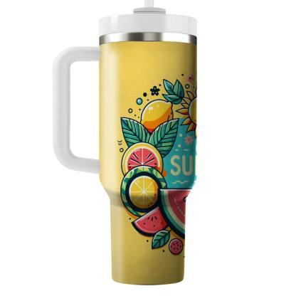 Playful Summer Fruits  Custom Tumblers
