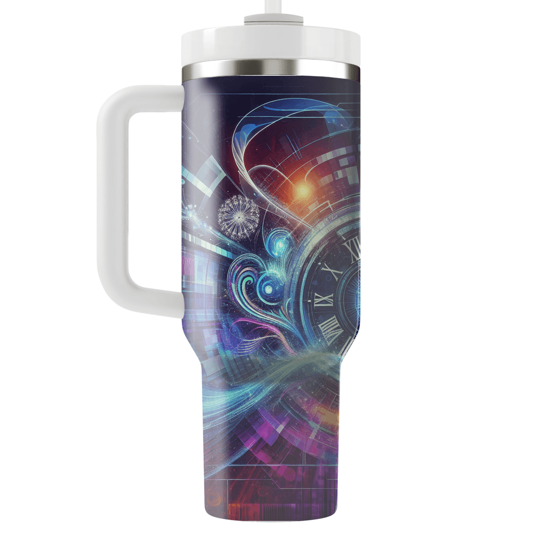 Quantum New Year - A Futuristic Celebration  Decorative Tumblers