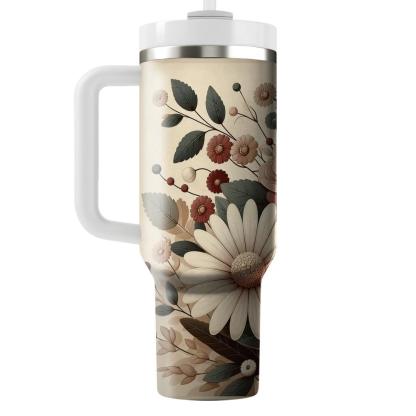 Retro Floral Vintage  Insulated Tumblers