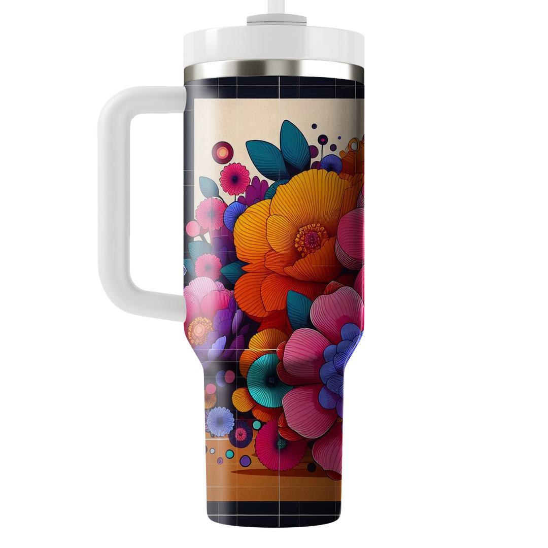  Flowers  Personalized Tumblers