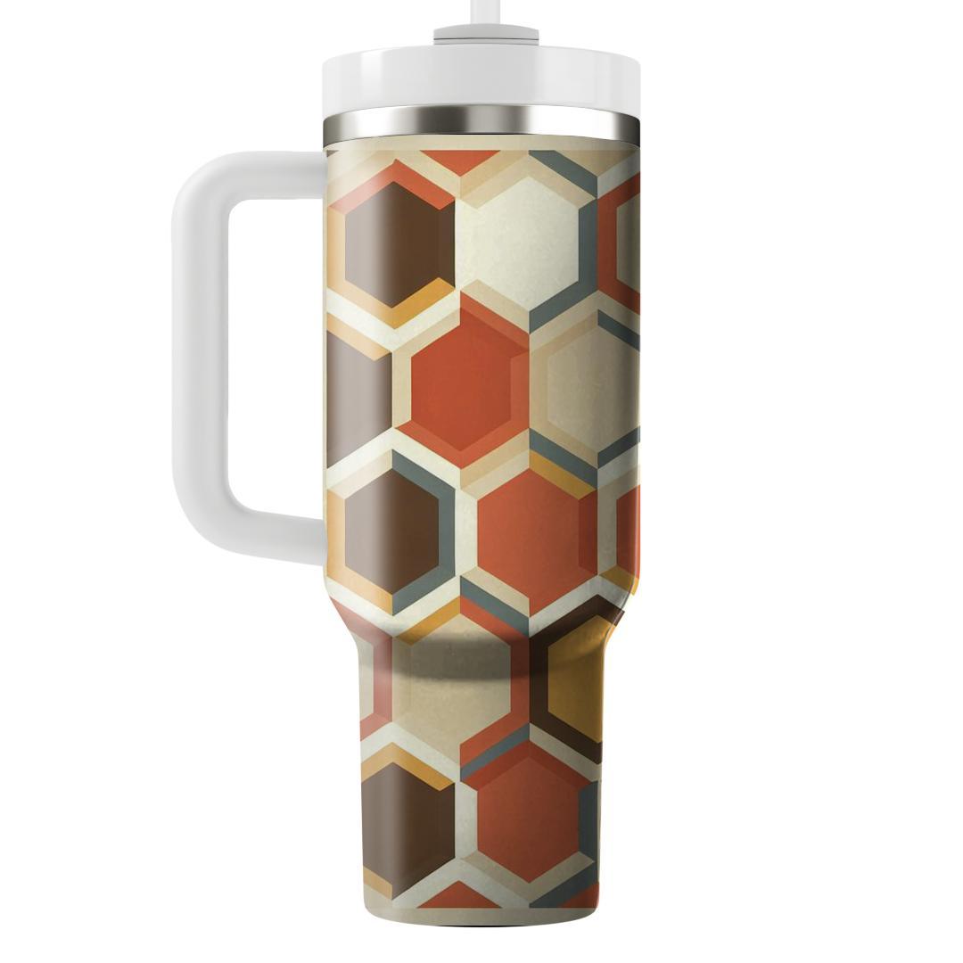 Rustic Hexagon Hues  Decorative Tumblers