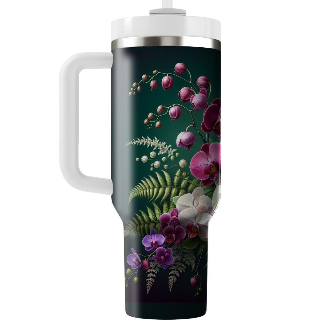 Enchanted Orchid Oasis  Tumbler Cups