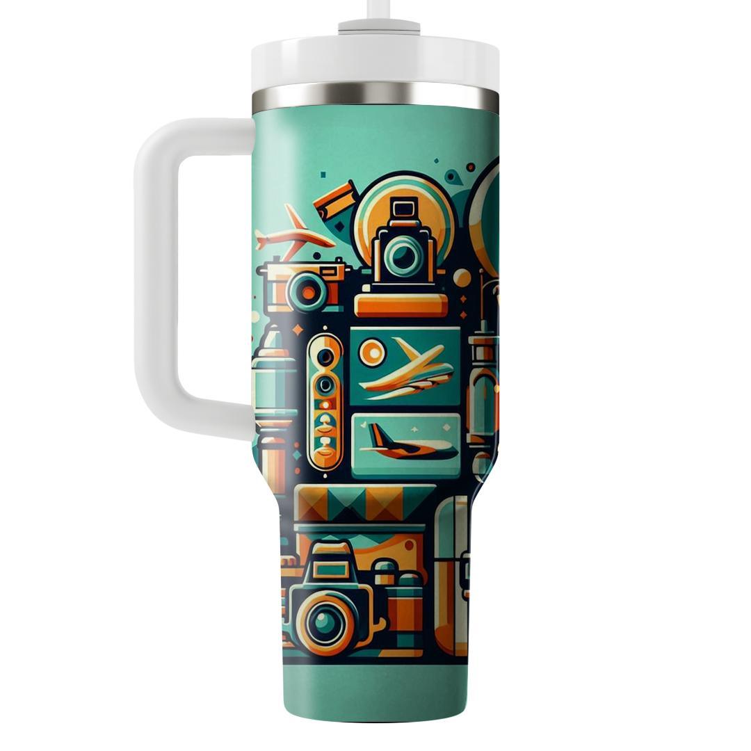 Funky Vintage Travel  Travel Tumblers