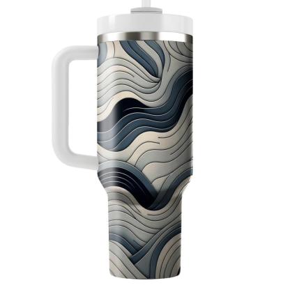Sleek Modern Wave  Tumblers For Gifts