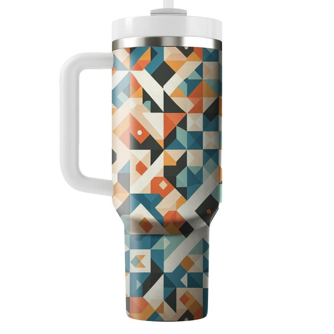 Abstract Polygon Mosaic  Custom Tumblers