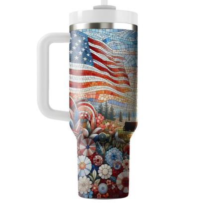 Mosaic Of Moments - Memorial Day  Tumblers With Lids