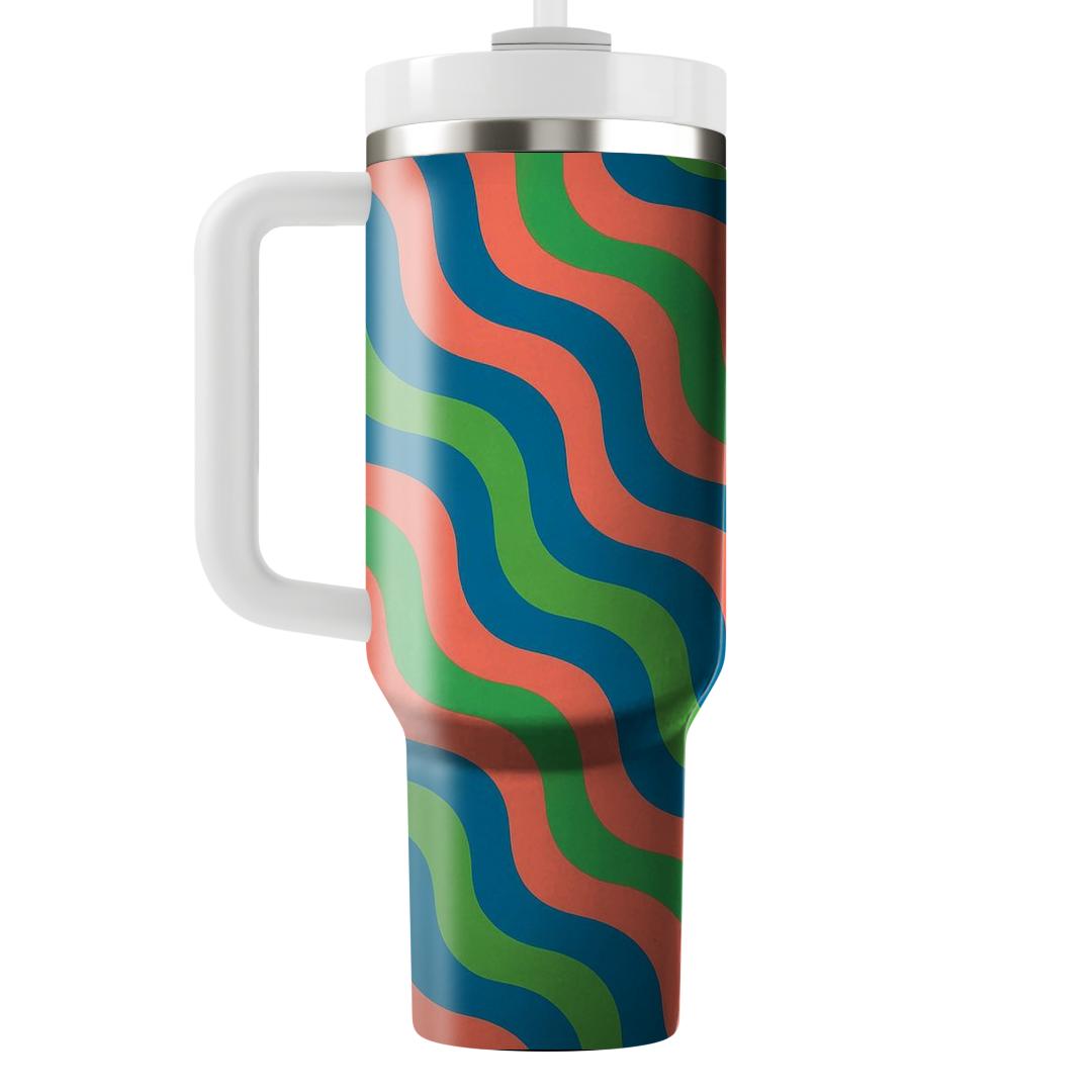 Dynamic Wave Overlay Unique Tumblers
