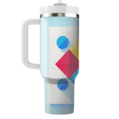 Geometric Burst Of Color  Custom Tumblers