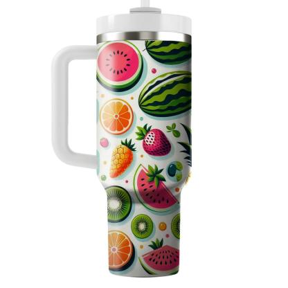 Kitsch Fruit Salad  Personalized Tumblers