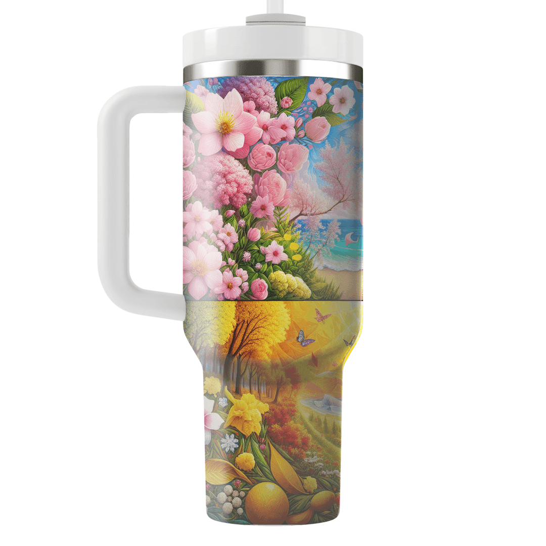 Seasonal Bliss  Unique Tumblers