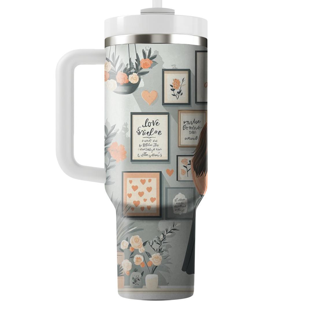 Pillars Of Strength: A Custom Inspirational Quote Wall Unique Tumblers