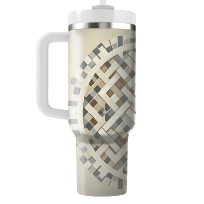 Woven Texture Motifs Decorative Tumblers