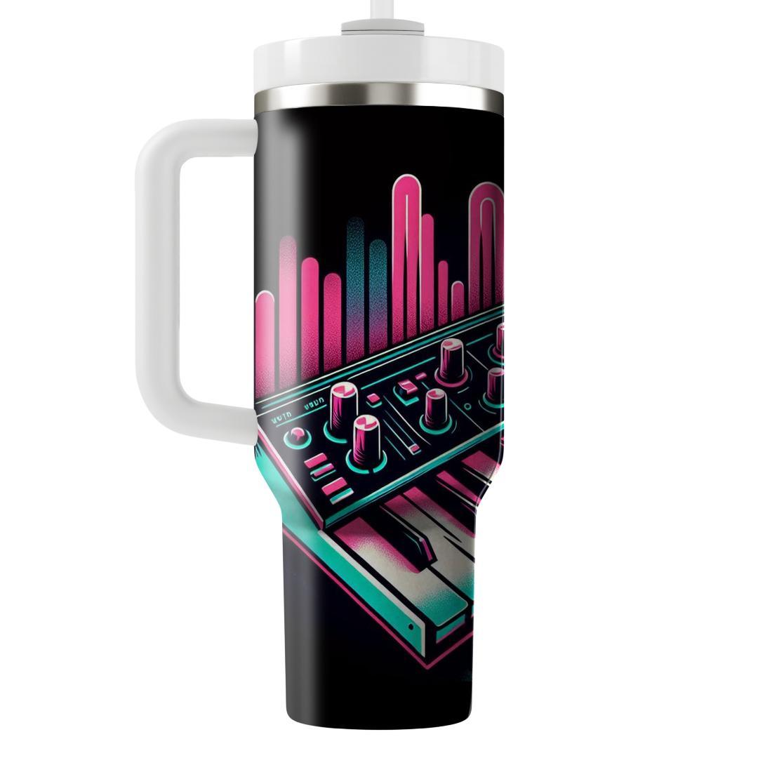 Vintage Synth Wave  Tumblers With Lids