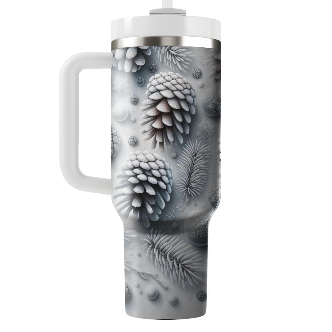 Winter Frosted Pinecones  Tumblers For Gifts