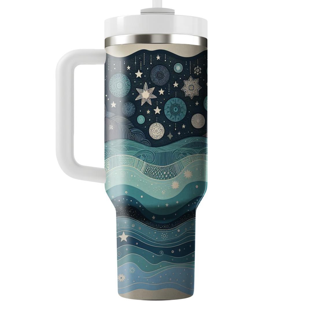 Celestial Rainbow Fade  Unique Tumblers