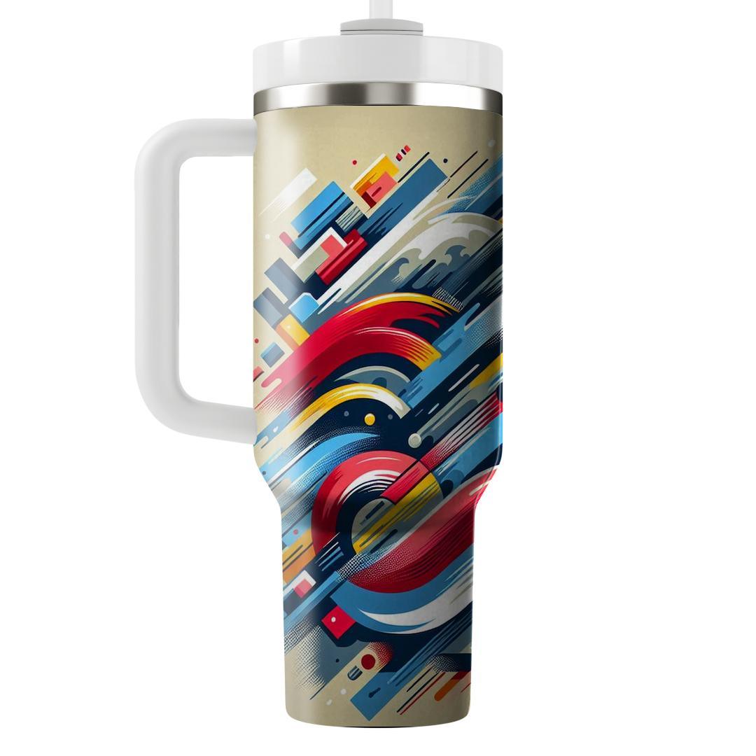 Energetic Brush Strokes  Insulated Tumblers