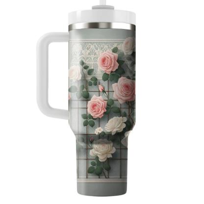 Victorian Rose Trellis  Insulated Tumblers