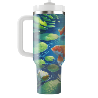 Lively Goldfish Pond  Tumbler Cups
