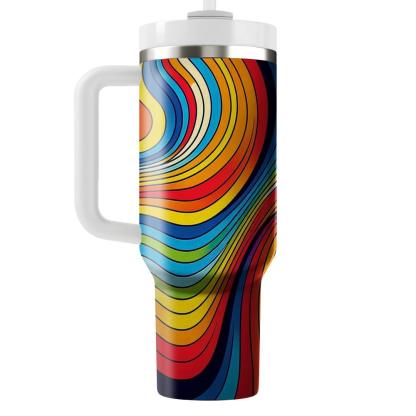 Chic Rainbow Palette  Travel Tumblers