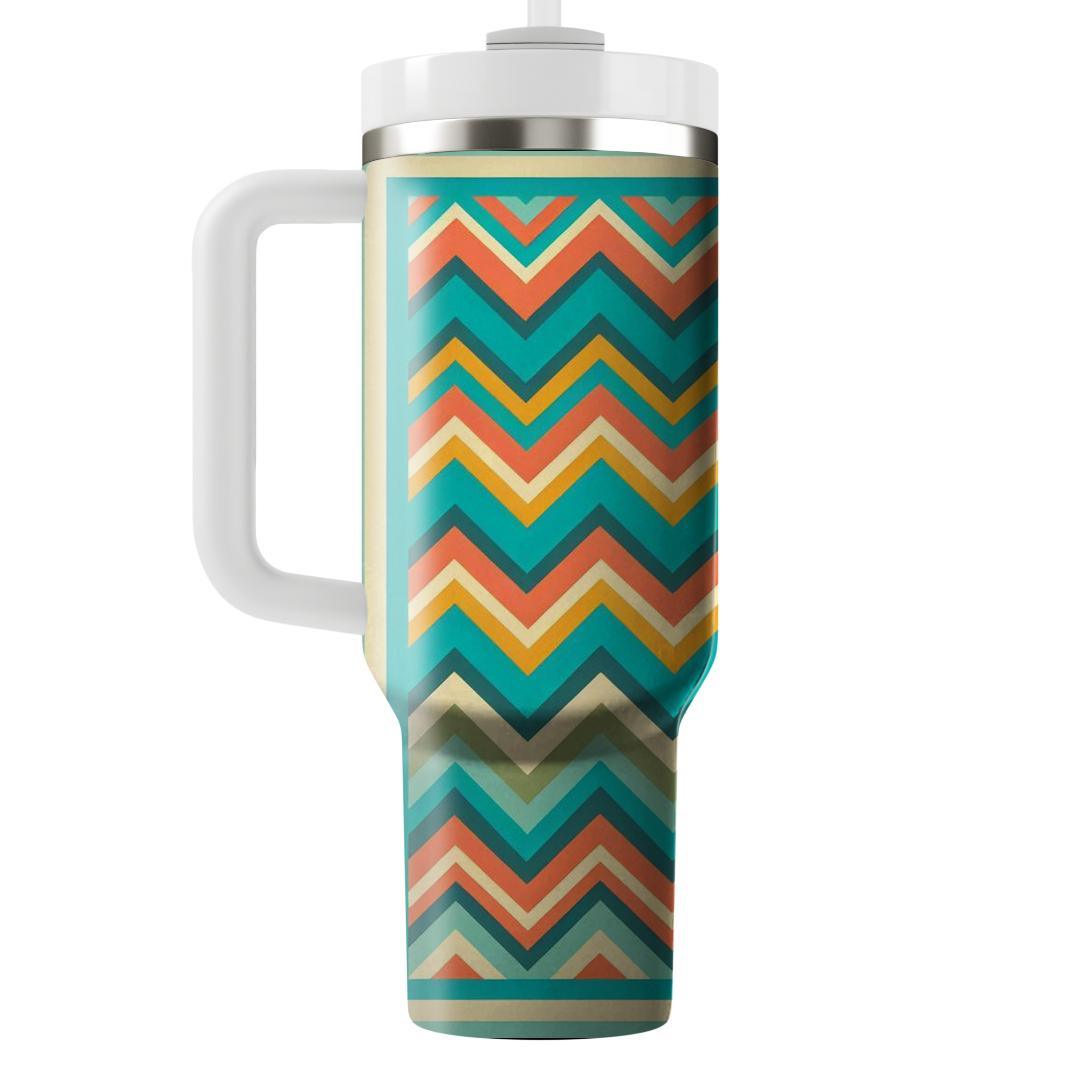 Retro Zigzag Design  Custom Tumblers