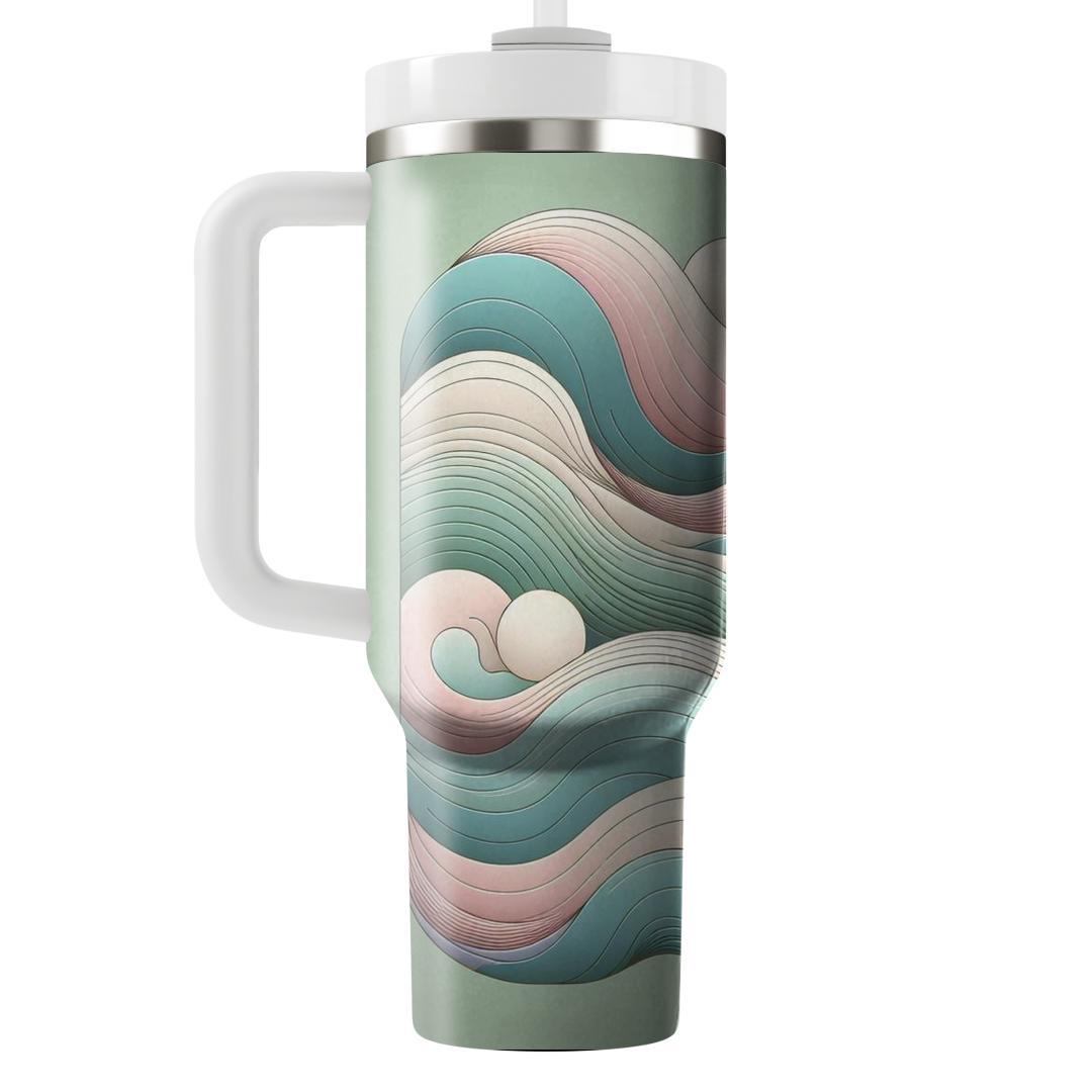 Delightful Pastel Waves  Custom Tumblers