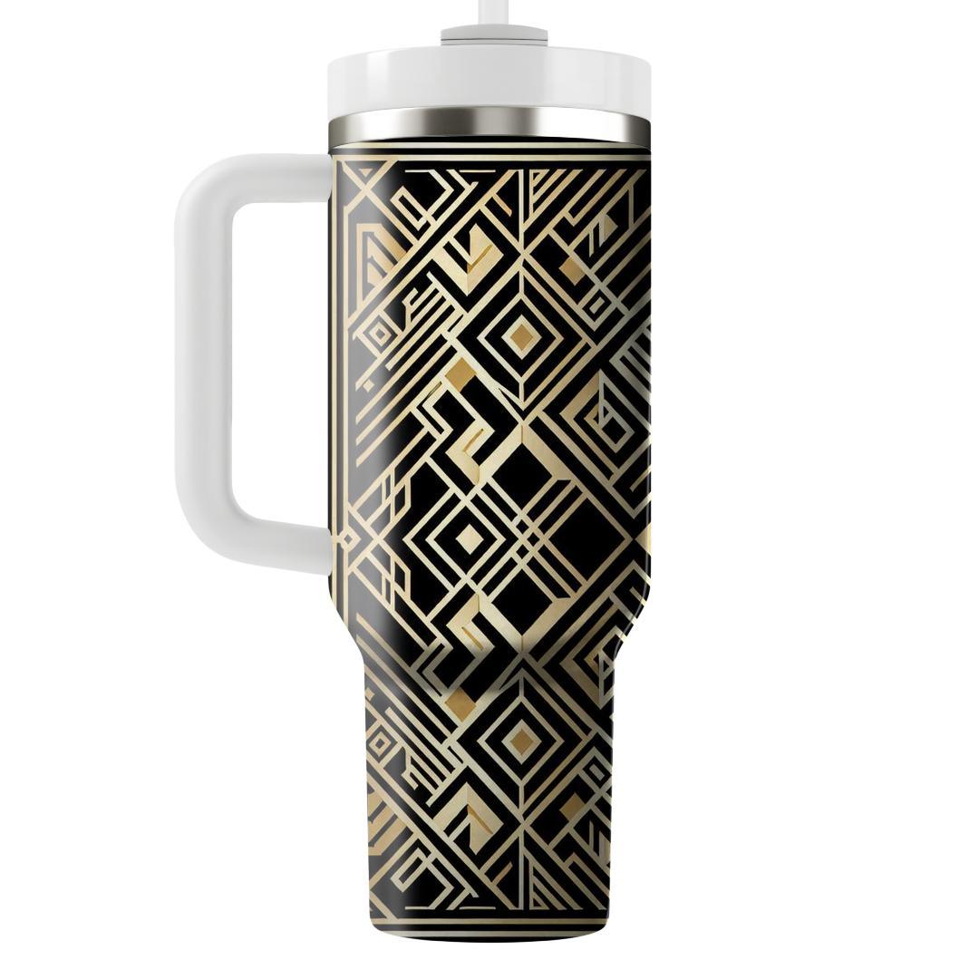 Art Deco Diamond Grid  Custom Tumblers