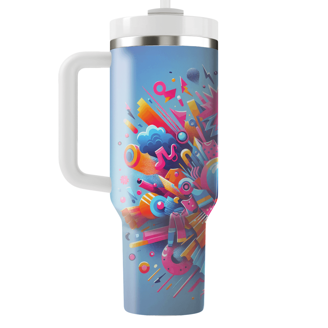 Neon Splash Travel Tumblers
