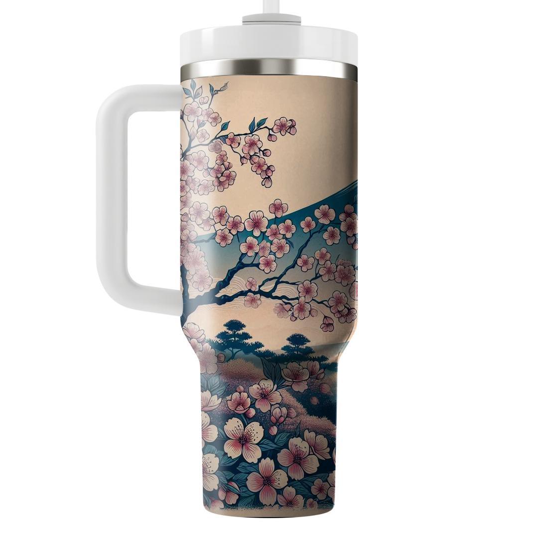 Cherry Blossom Ukiyo-e  Unique Tumblers