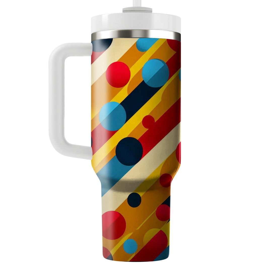 Cheerful Polka Dot Fiesta  Travel Tumblers