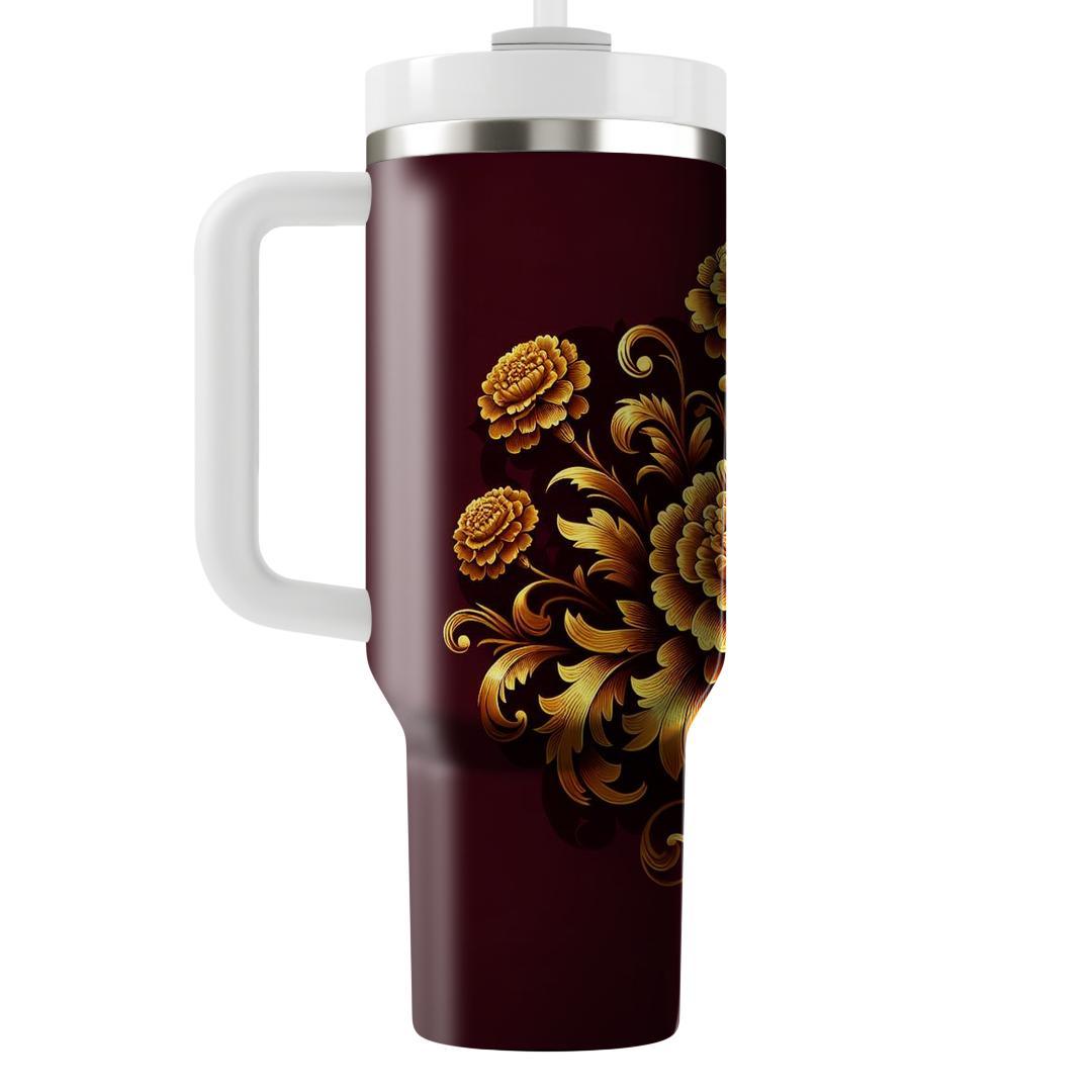 Majestic Marigold Majesty  Tumblers With Lids
