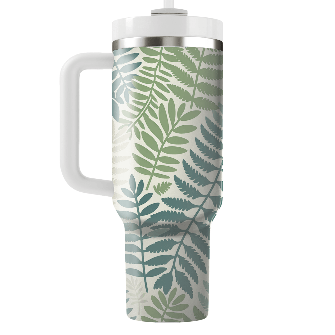 Stylized Fern  Decorative Tumblers