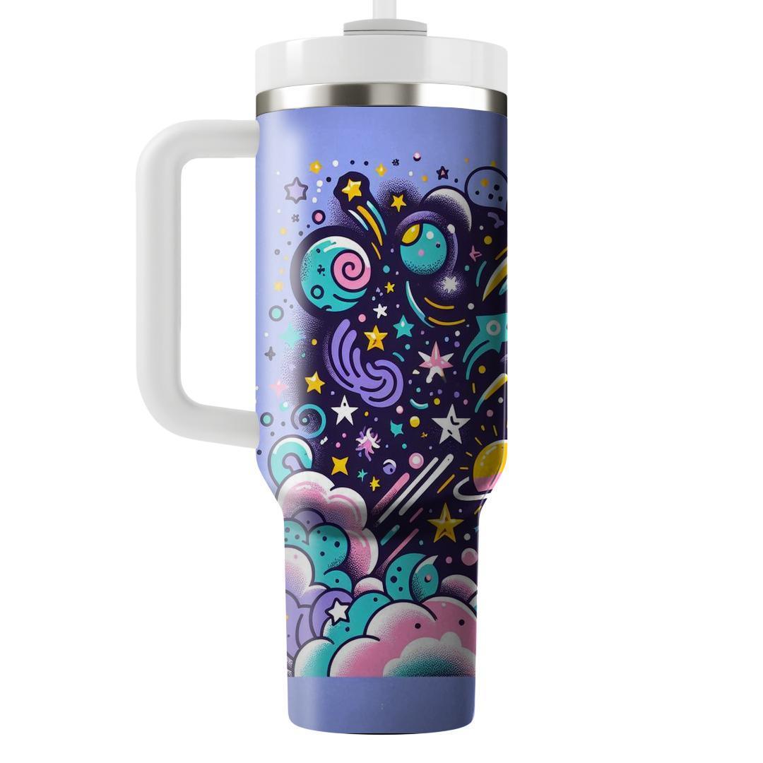 Doodle Galaxy  Personalized Tumblers