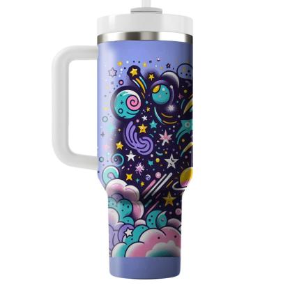 Doodle Galaxy  Personalized Tumblers