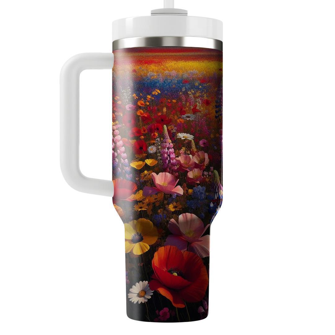 Spring Wildflower Field  Tumbler Cups