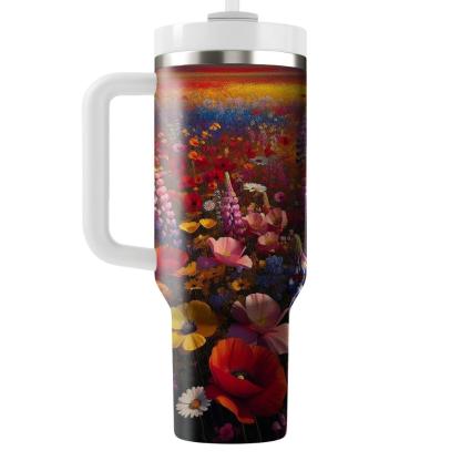 Spring Wildflower Field  Tumbler Cups