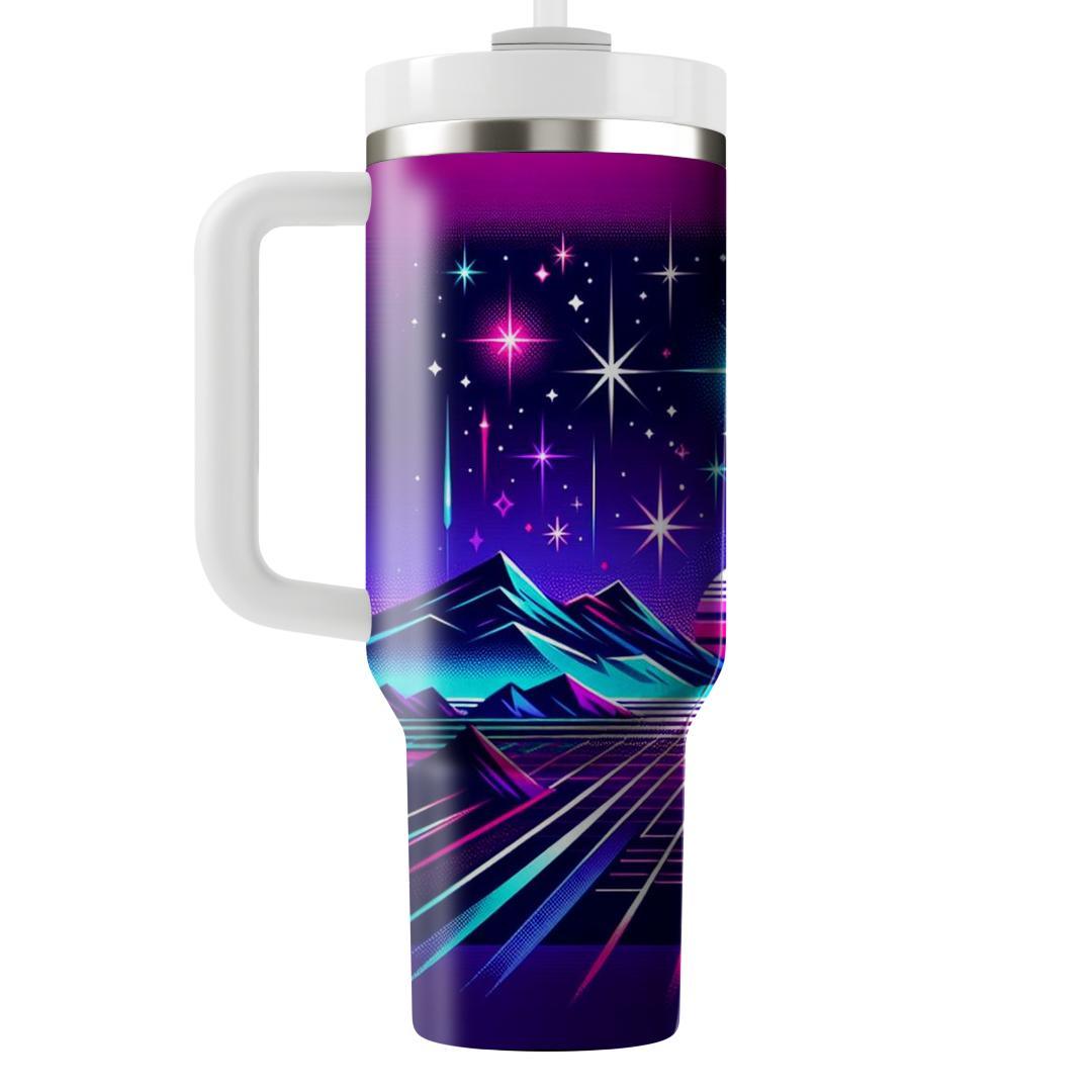 Starry Neon Dreams  Personalized Tumblers