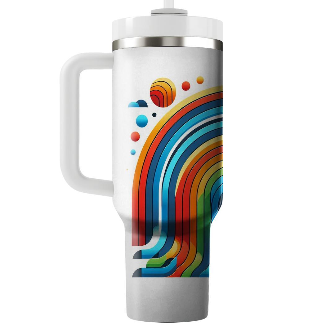 Cheerful Rainbow Arches  Tumblers With Lids