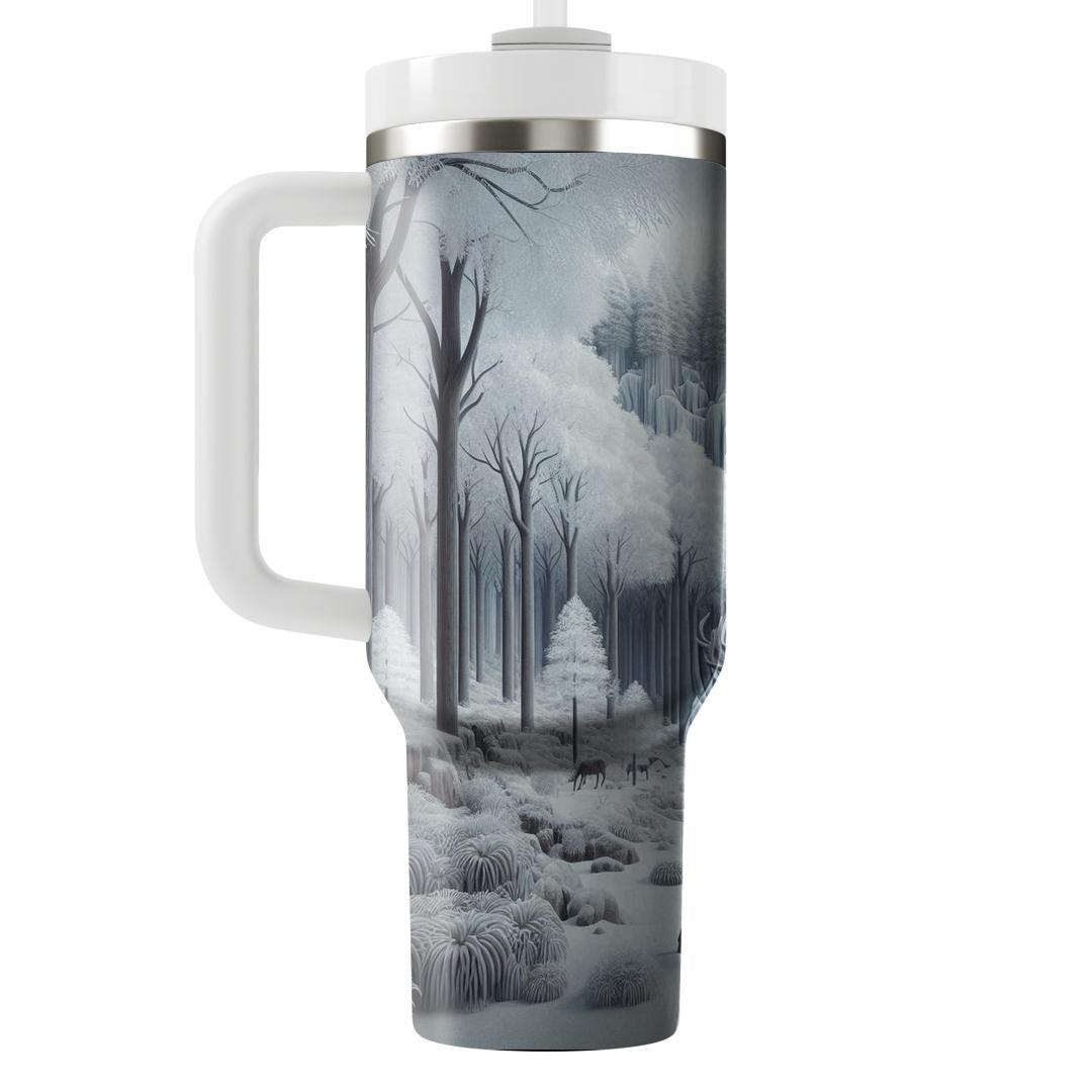 Winter Forest Stag  Unique Tumblers