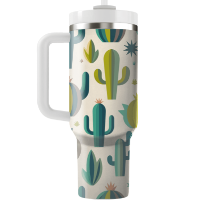 Modern Cactus Pattern  Insulated Tumblers
