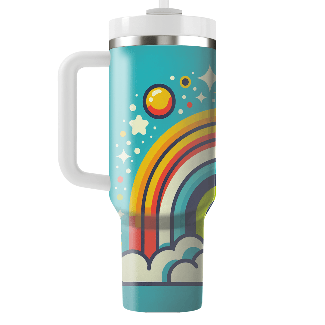 Groovy 70s Rainbows  Unique Tumblers