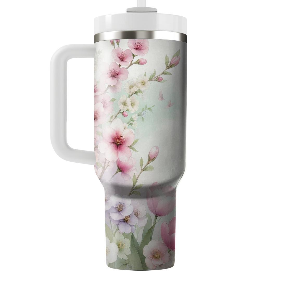 Fresh Spring Awakening  Tumblers With Lids