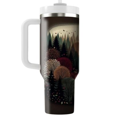 Mystic Autumn Woods  Travel Tumblers