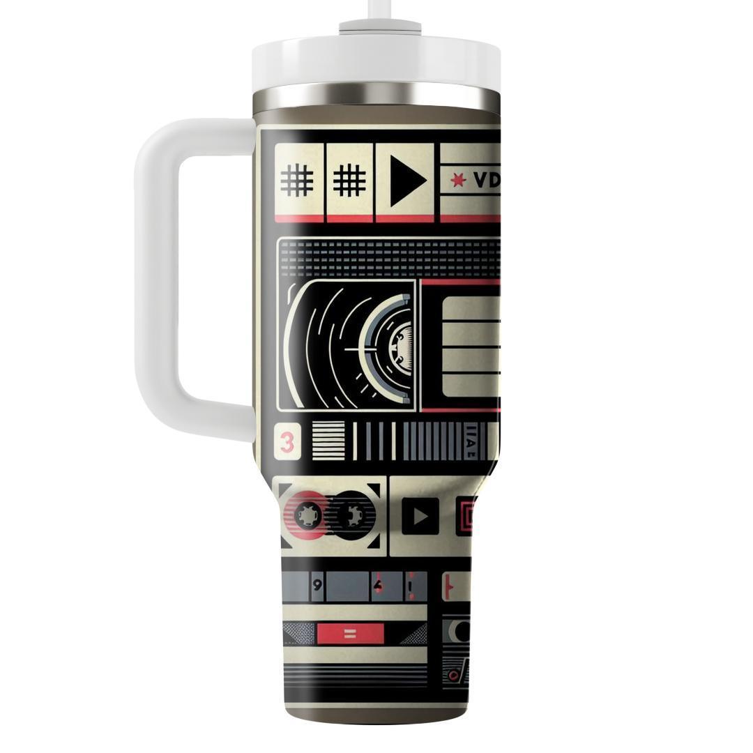 Vhs Tape Vibes  Personalized Tumblers